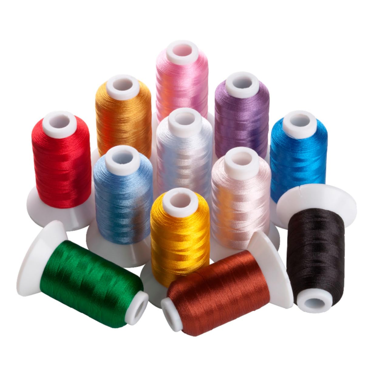 Hilo de Bordar de Poliéster 120d/2 500m, 4 Colores
