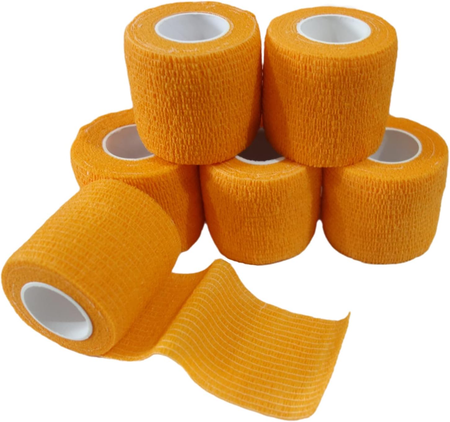 Transun Moo 6 Pack 2" x 5 Yards Self Adhesive Bandage Wrap Breathable Cohesive Vet