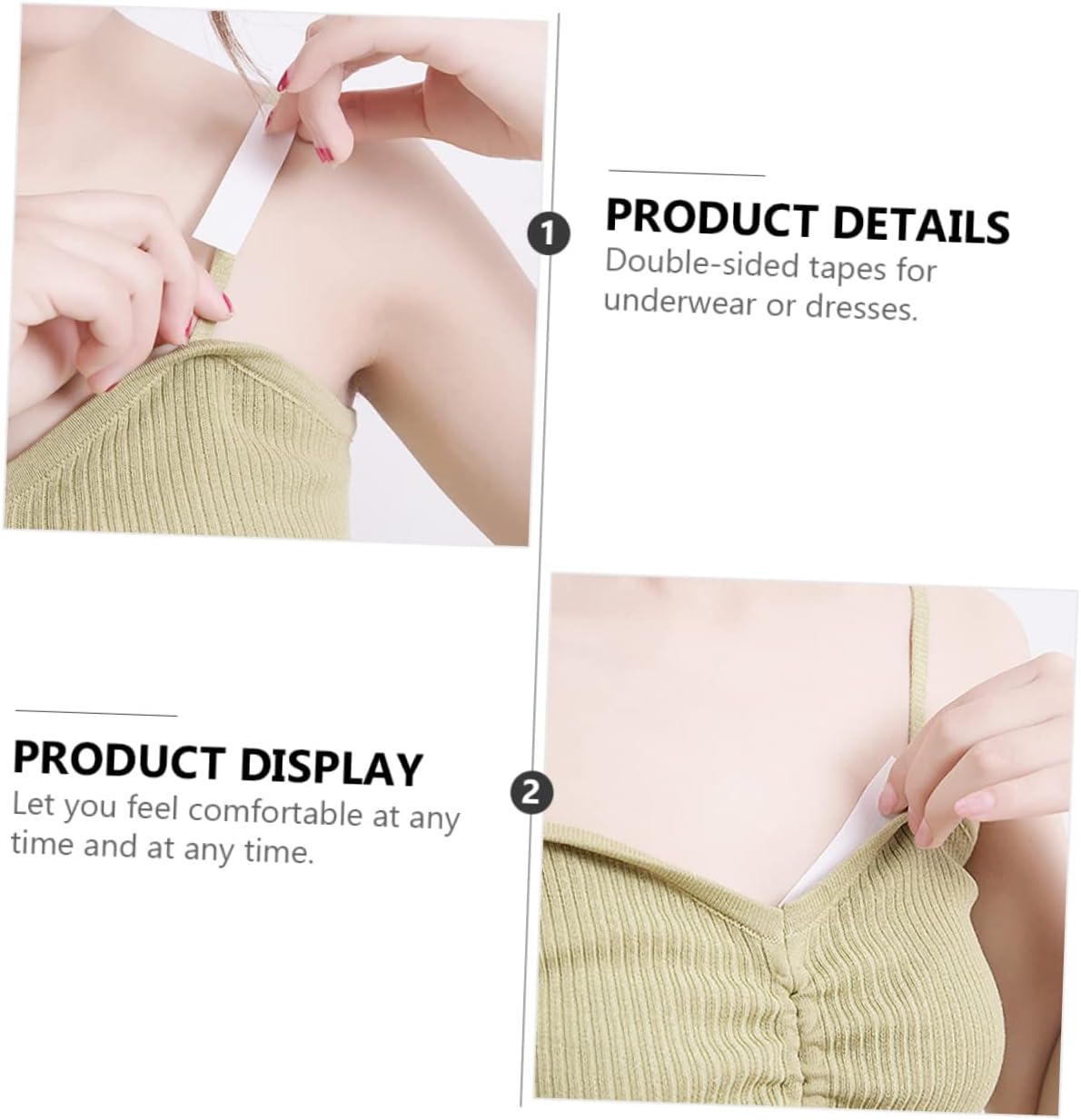 216pcs Double-sided Clothing Tapes for Underwear and Pet Invisible Stickers Easy to Use and for Swimsuits and Open-edge Outfits