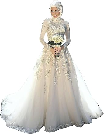 Bride Bridal Ball Gowns Muslim Arabic 