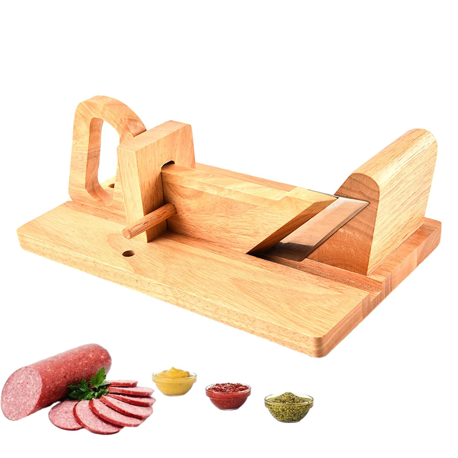 業務用 手動式カッター 手動スライサー 木製台付き 業務用 手動式カッター 手動スライサー 木製台付き