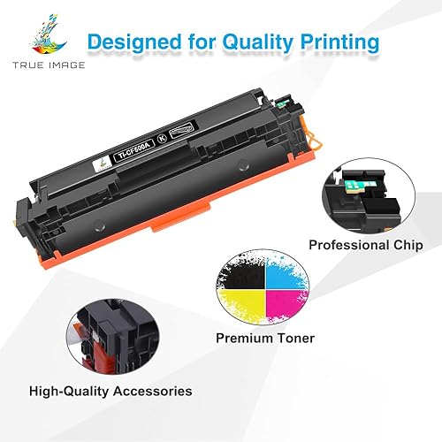 Miniatura 4 de TRUE IMAGE Cartucho de tóner de repuesto compatible para impresora HP 202A CF500A 202X M281fdw Color Laserjet Pro MFP M281fdw M281cdw M254dw M281fdn