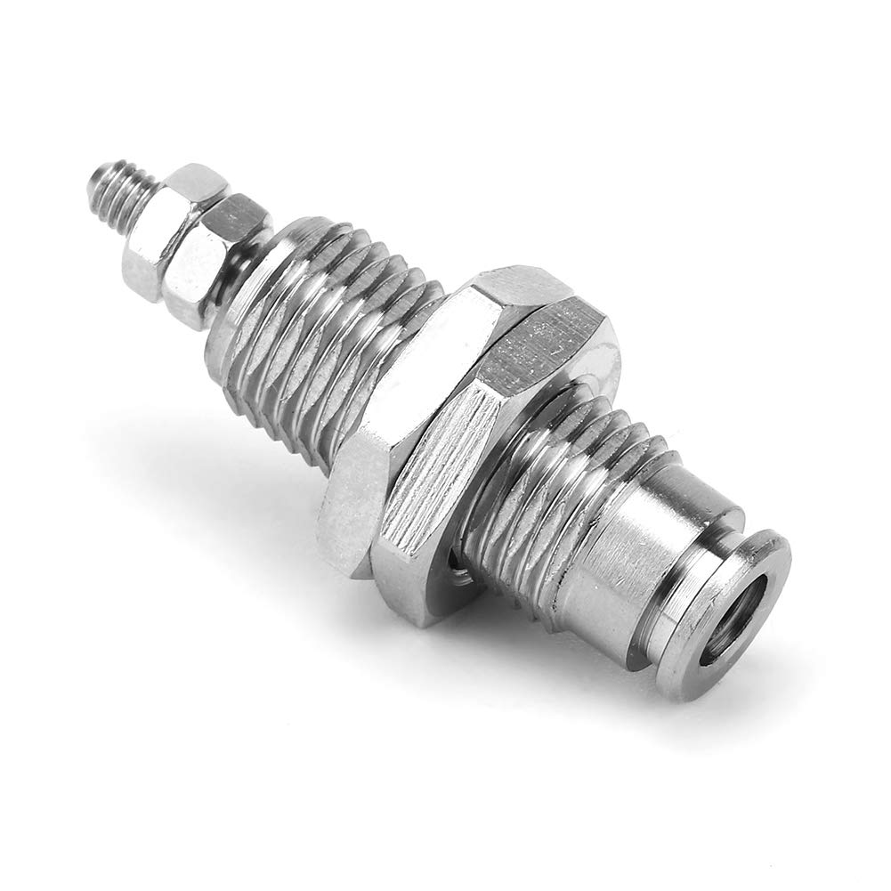 Cilindro Pneumaitc, mini cilindro pneumatico, 6/10 / 15mm alesaggio 5/10 / 15mm corsa, 0,2/0,15~0,7MPA, filettatura maschio a semplice effetto per uso industriale(CJPB6*5)