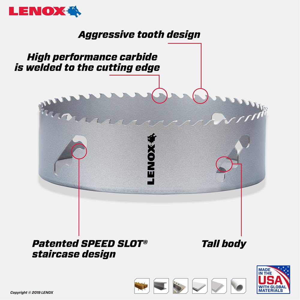 Amazon.com: LENOX Tools Carbide Hole Saw, 6 -Inch (152 mm Amazon.com: LENOX Tools Carbide Hole Saw, 6 -Inch (152 mm