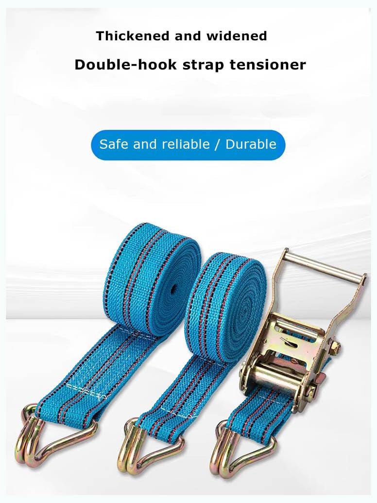 Spanngurte Mit Ratsche Ratschen Und Haken Spanngurt 5 M × 50 Mm 3000 Kg Spanngurte Mit Haken 2-Teiliges Ratschenkit Zweiteilige Geteilte Bündelung Blau