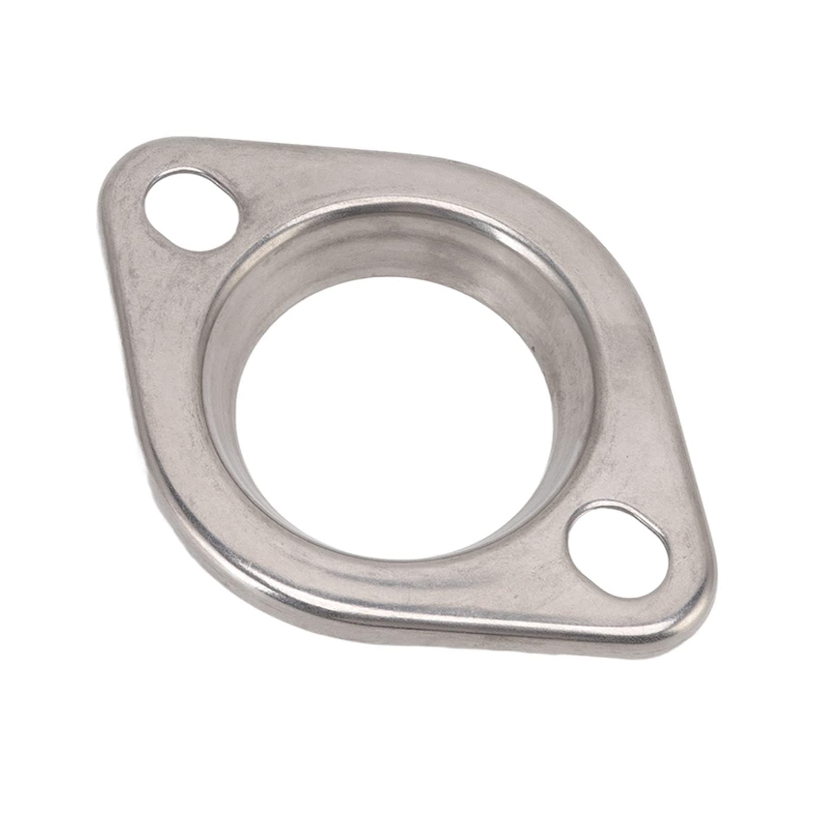 Ejoyous Brida de Escape de 2,5 Pulgadas, Kit de Conexión de Brida de Escape de 2 Pernos Universal de Acero Inoxidable para Cabezal Catback de Bajante de Escape
