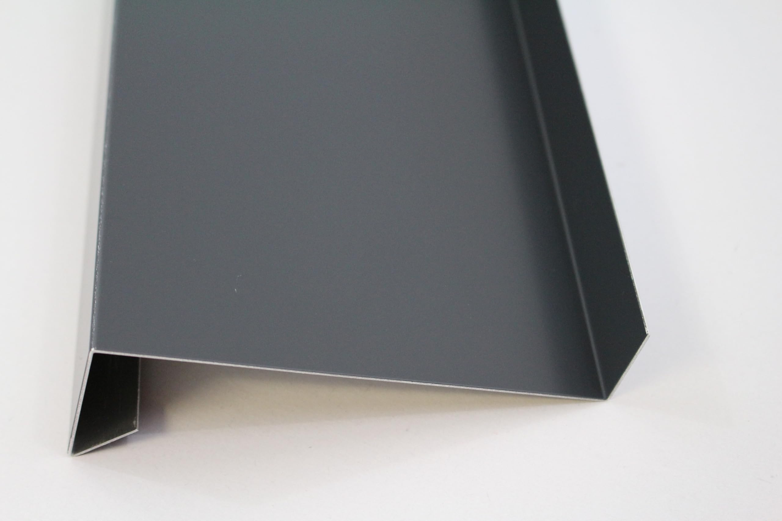 Schlögel GmbH Aluminium Tropfblech 1mm Alu Ral 7016 1500mm, 15/40/70/25 | Abschluss 5° Anthrazitgrau, T=50-400mm Ausladung wählbar, Anschraubsteg 25mm, gekantete Ausführung