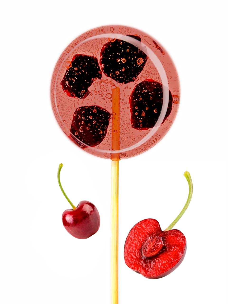 TimPops Zuckerfreie Fruchtlutscher 110 Stück mit Ständer für HoReCa