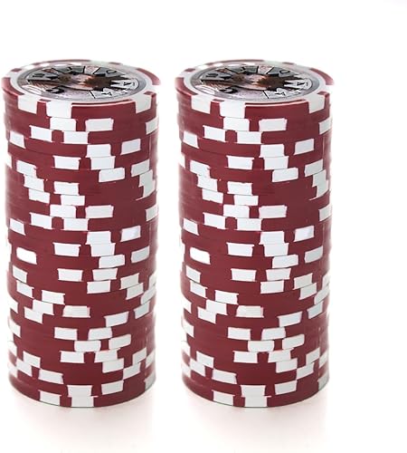 Miniatura 2 de Brybelly Ben Franklin Poker Chip - Compuesto de arcilla pesada de 0.49 oz, paquete de 50