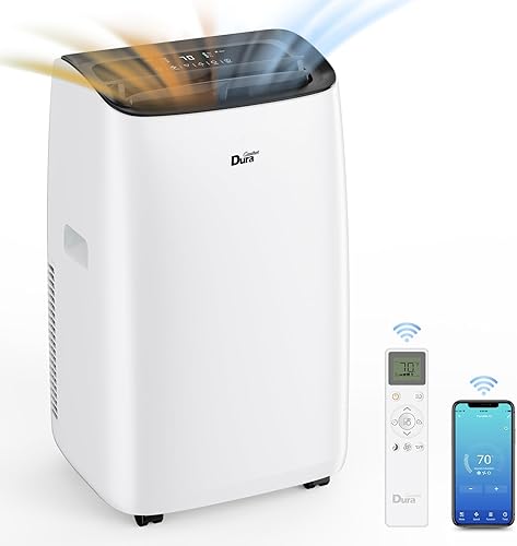 Miniatura 1 de DuraComfort Portable Air Conditioner with Heat and Remote Control 8150 BTU SACCCEC 12000 BTU ASHRAE Cools Up to 450 Square Feet White