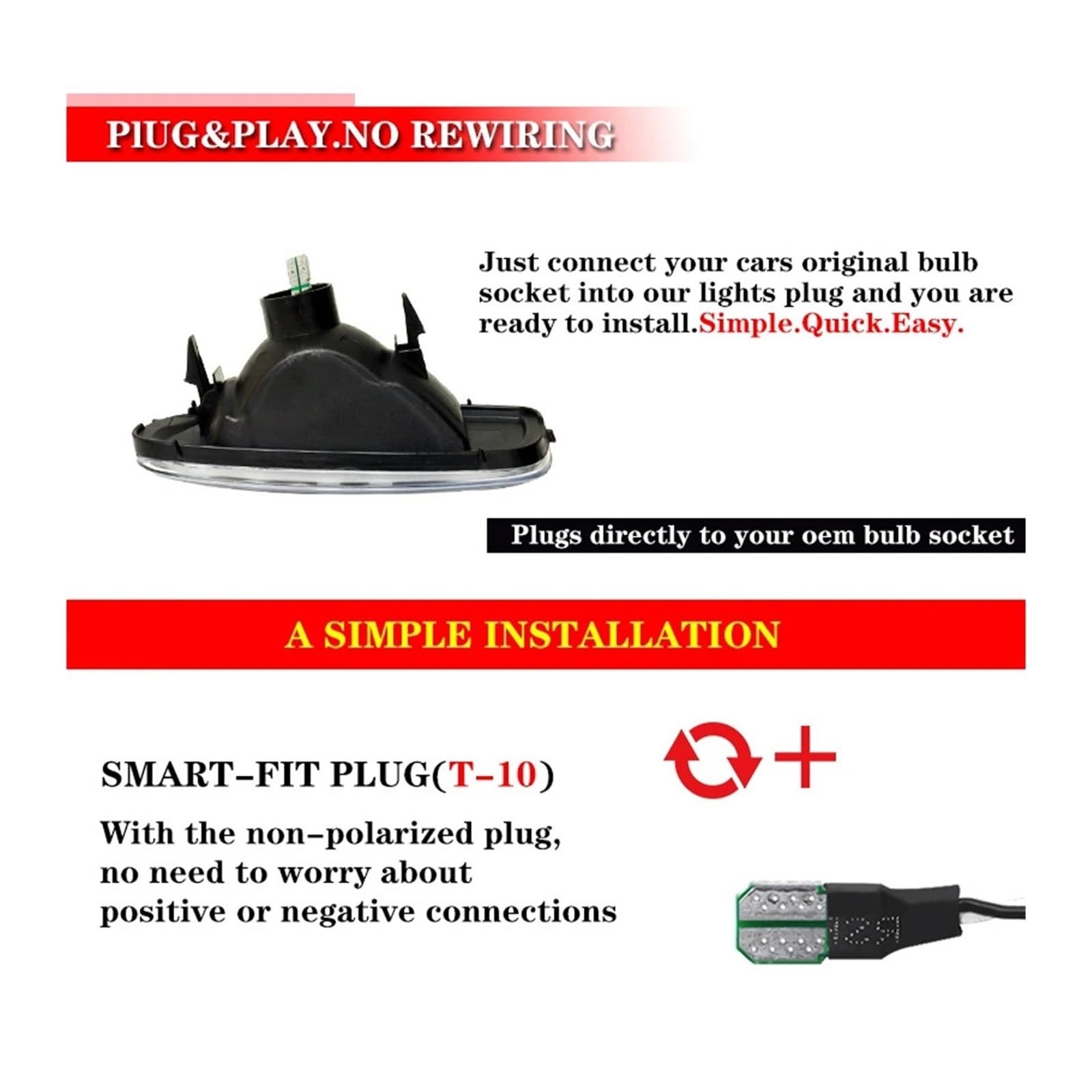 Pasuje do MINI Cooper R56 R57 R58 R59 przezroczyste soczewki Union Jack styl czerwona dioda LED reflektor tylnego zderzaka światła tylne światła przeciwmgielne światła do jazdy(Clear Lens)