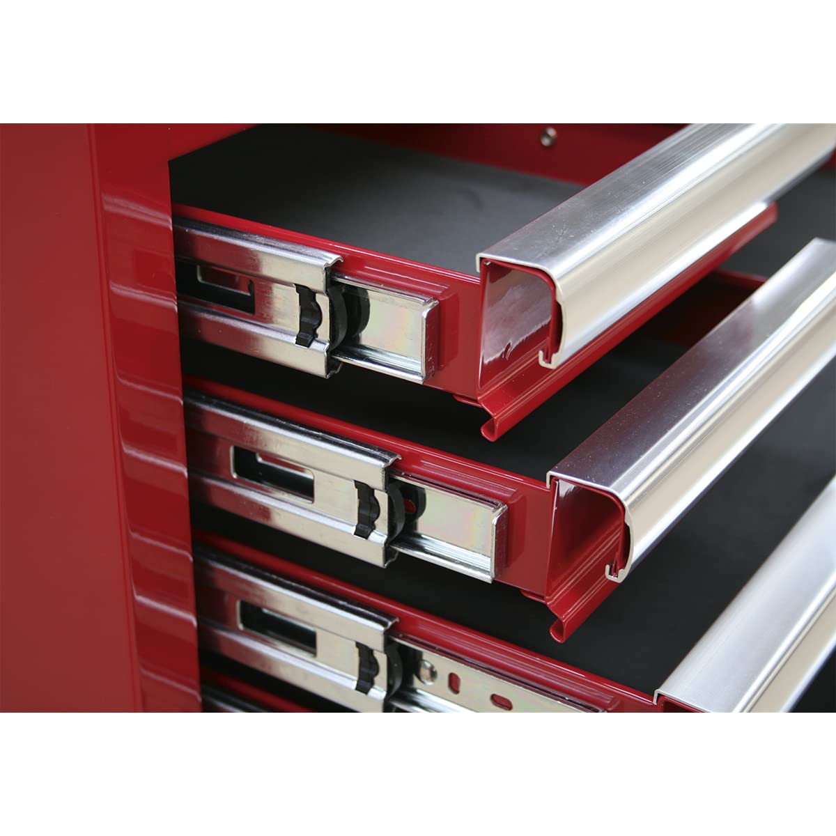 Sealey AP33589B Komoda wisząca z 8 szufladami z prowadnicami na łożyskach kulkowych, 405 mm x 465 mm x 850 mm, czarna