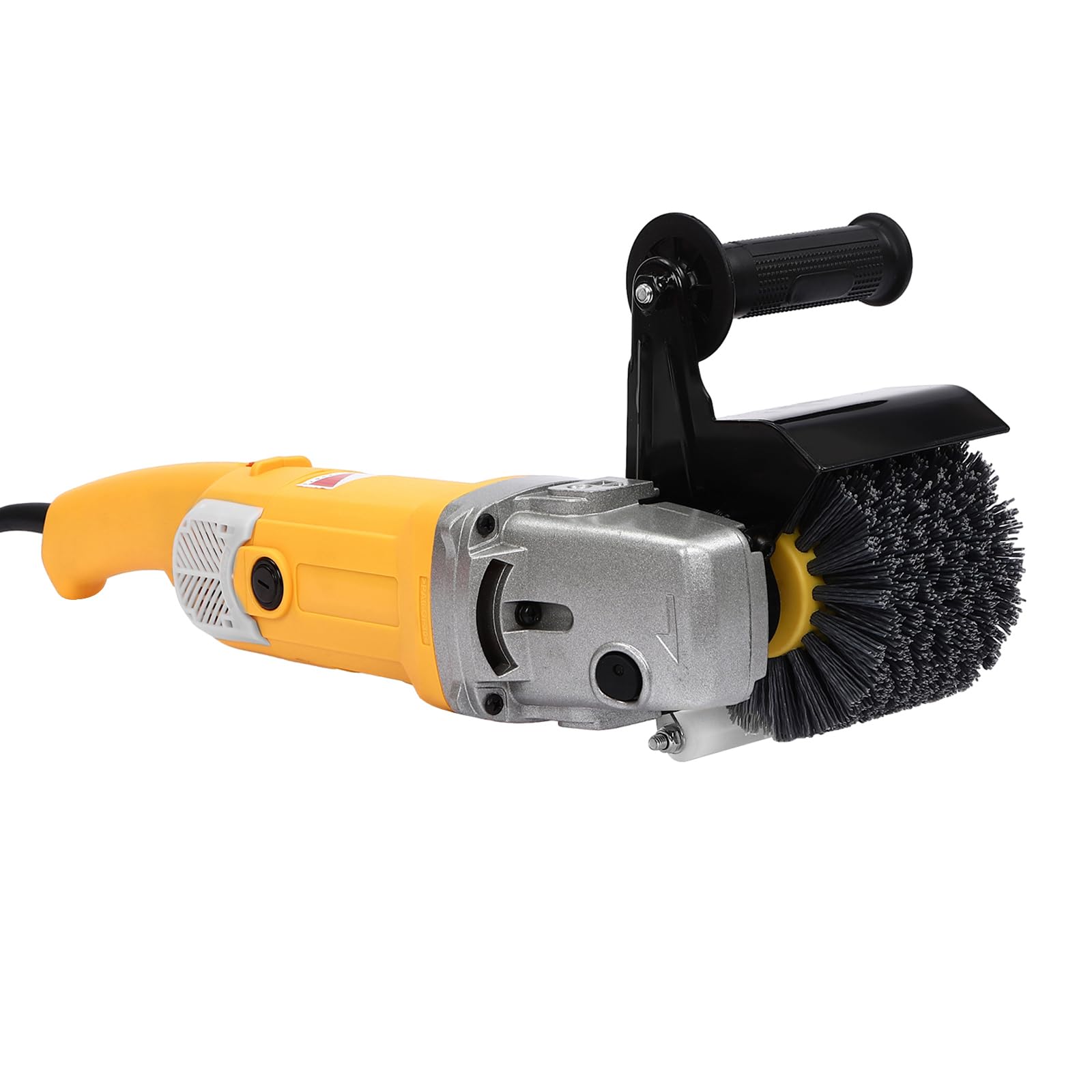 Máquina de satén de 1,4 kW, lijadora de cepillos de madera para renovar todo tipo de superficies, velocidad ajustable, con 2 cepillos de carbón, 1 rueda de lona