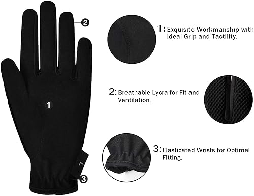 Miniatura 3 de ChinFun Guantes de equitación para niños, guantes ecuestres para jóvenes, niños y niñas, ciclismo al aire libre, ciclismo, correr