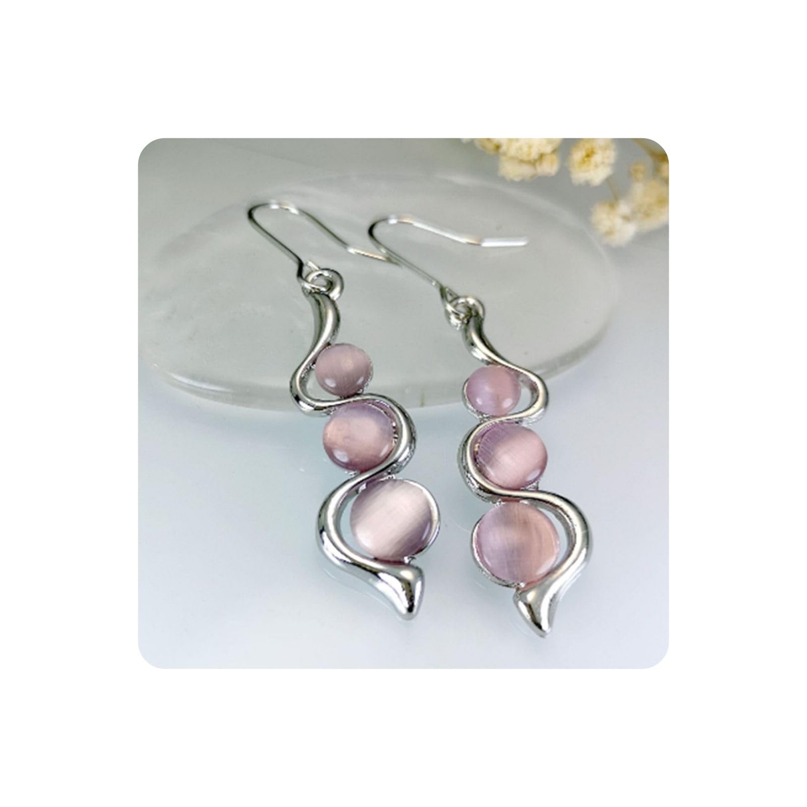 925 Sterling Silver Earrings for Women Diamond Cubic Zirconia Earrings Birthday Gift for Her