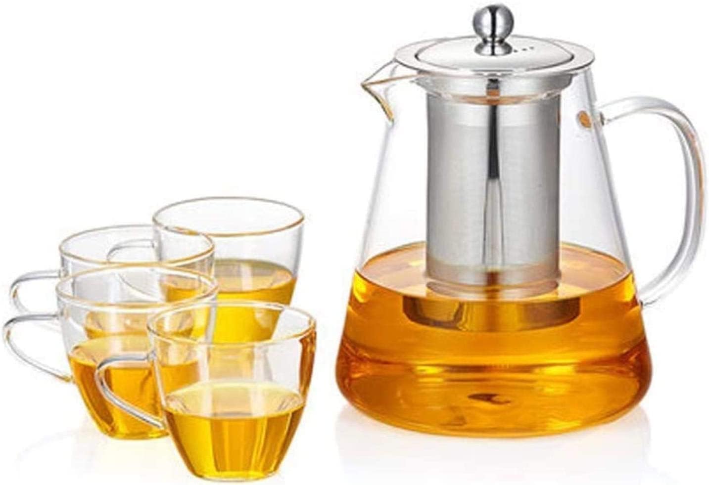 Tea Pots Japanese Sake Set 5 Piece Sake Cup Set with Ceramic Tray Quaint Texture Elegant Design for Cold/Warm/Shochu/Tea Best Gift for Family and Friends