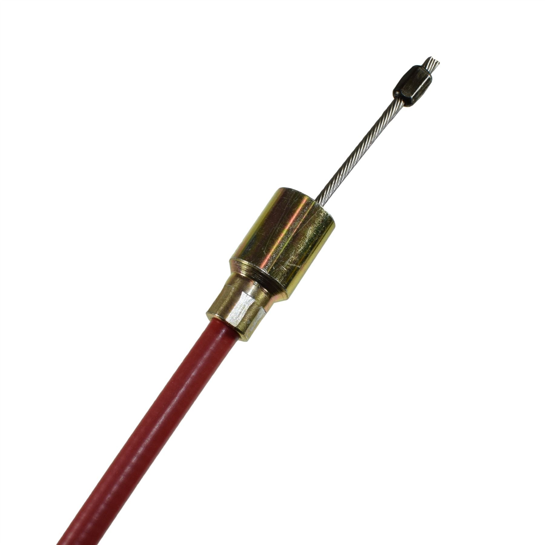 AB Tools 2 x kabel hamulcowy do przyczepy ze stali nierdzewnej do systemów osi węzłowych osłona zewnętrzna 1230 mm
