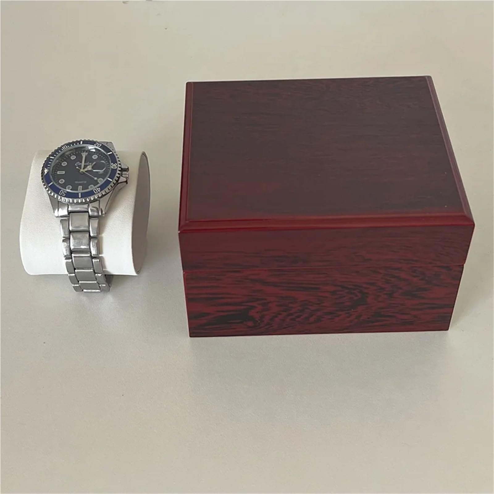 Portaorologi in Legno Massello 1 scatola portaoggetti for orologio a griglia, materiale in legno