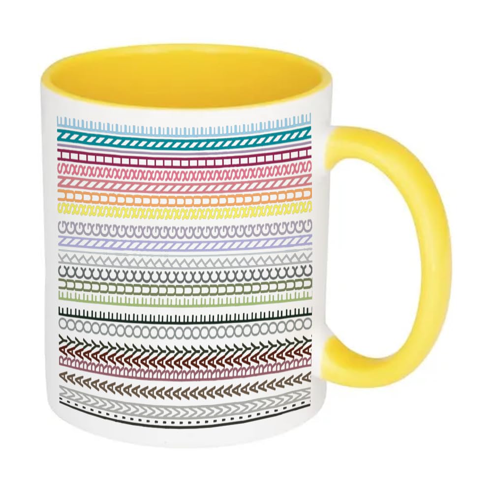 I'm a Ray of F***ing Sunshine Hidden Message, Perfect for Gag Gifts & Crafty Friends, Inside Coloured Mug,Ceramic Coffee, Tea Mug. (Yellow)