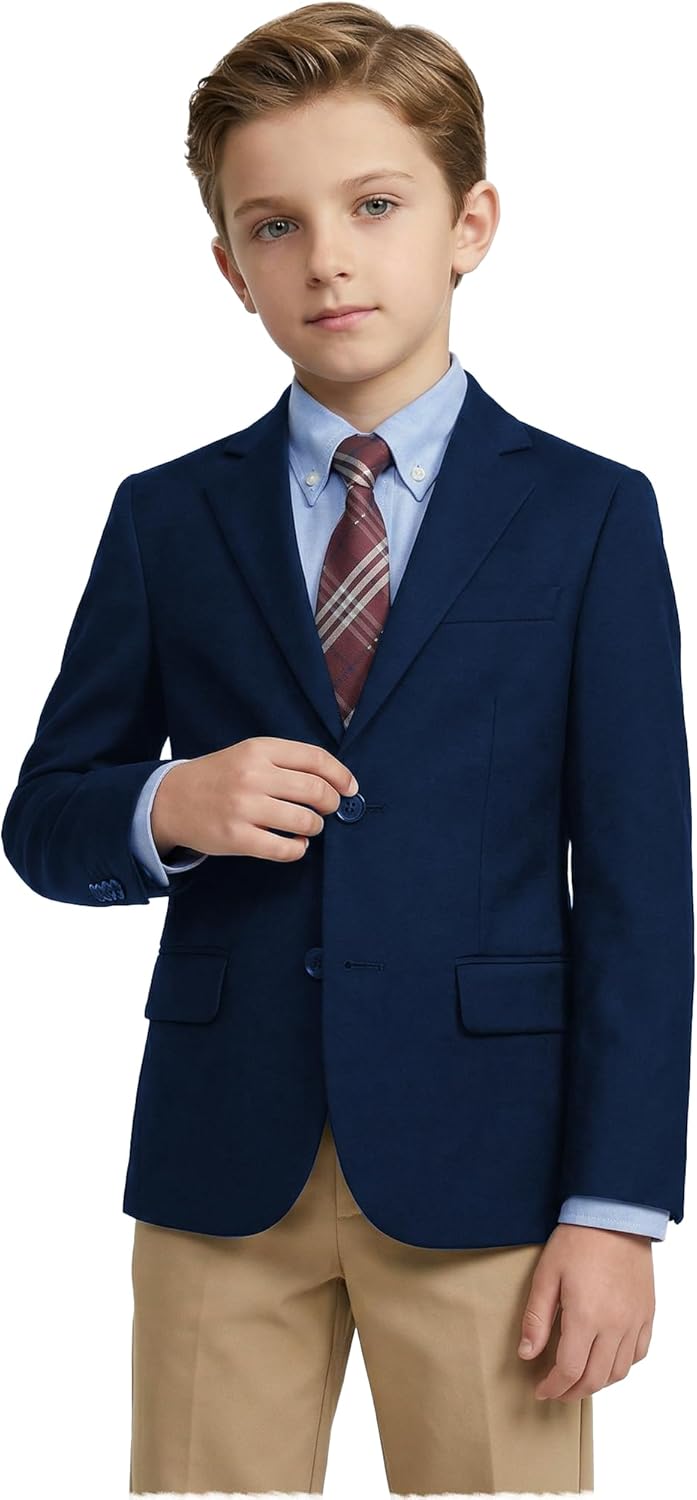 Blazer for Boys Kids Suit Jacket Formal Christmas Homecoming Dress Blazers for Boy Wedding Toddler Teen Casual Sport Coat