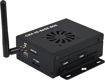TOP1 Mini-Computer for Raspberry Pi Compute Module 4 Basic Expansion Board Lite Edition Mini IO Board Lite Ver with Metal Case and Cooling Fan