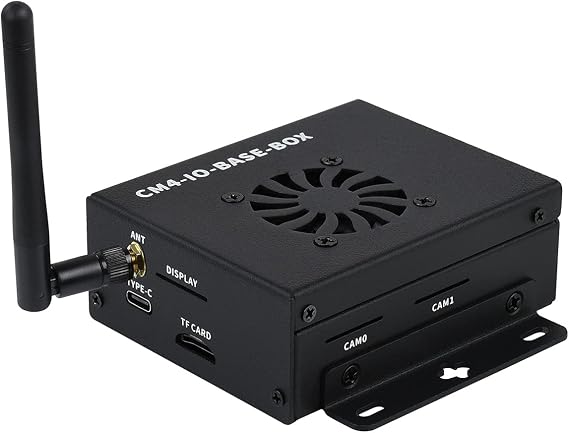 TOP1 Mini-Computer for Raspberry Pi Compute Module 4 Basic Expansion Board Lite Edition Mini IO Board Lite Ver with Metal Case and Cooling Fan