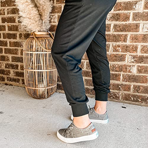 JENN ARDOR Fashion Slip On Sneakers for Women Classic Low Top Canvas Shoes No-tie Adjustable Lace Up Flats Women Summer Shoes Breathable Comfortable Casual Sneakers for Women Walking A-Grey4