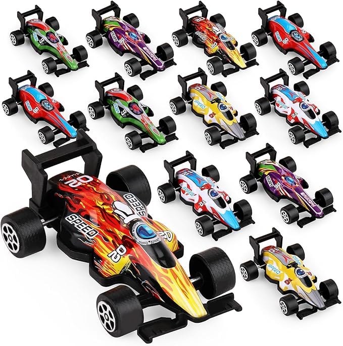 FCXVXCL F1 Race Cars 12PCS F1 Alloy Race Car Formula 1 Team Car Kit Random Color Model Vehicle for Kids Small Vehicles Toys Children's Gifts Ideas for Halloween Christmas Partys