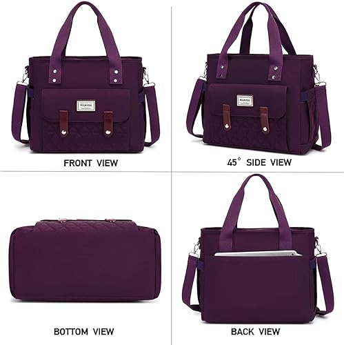 Miniatura 7 de Women Lunch Bags for Work, Insulated Leak proof Cooler Adult Lunch Box, Large Lunch Tote for Work with Adjustable Shoulder Straps & Side Pockets for