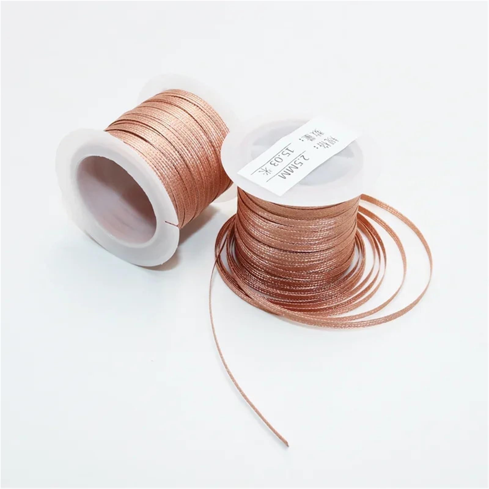 Kit Riparazione Paraurti Auto Filo di Rame 15/8M Lunghezza 2,0/2,5/3mm Larghezza Treccia dissaldante Stoppino Saldatura Rimozione Fili per PCB Saldatura BGA Rilavorazione(3mm x Length 15M)