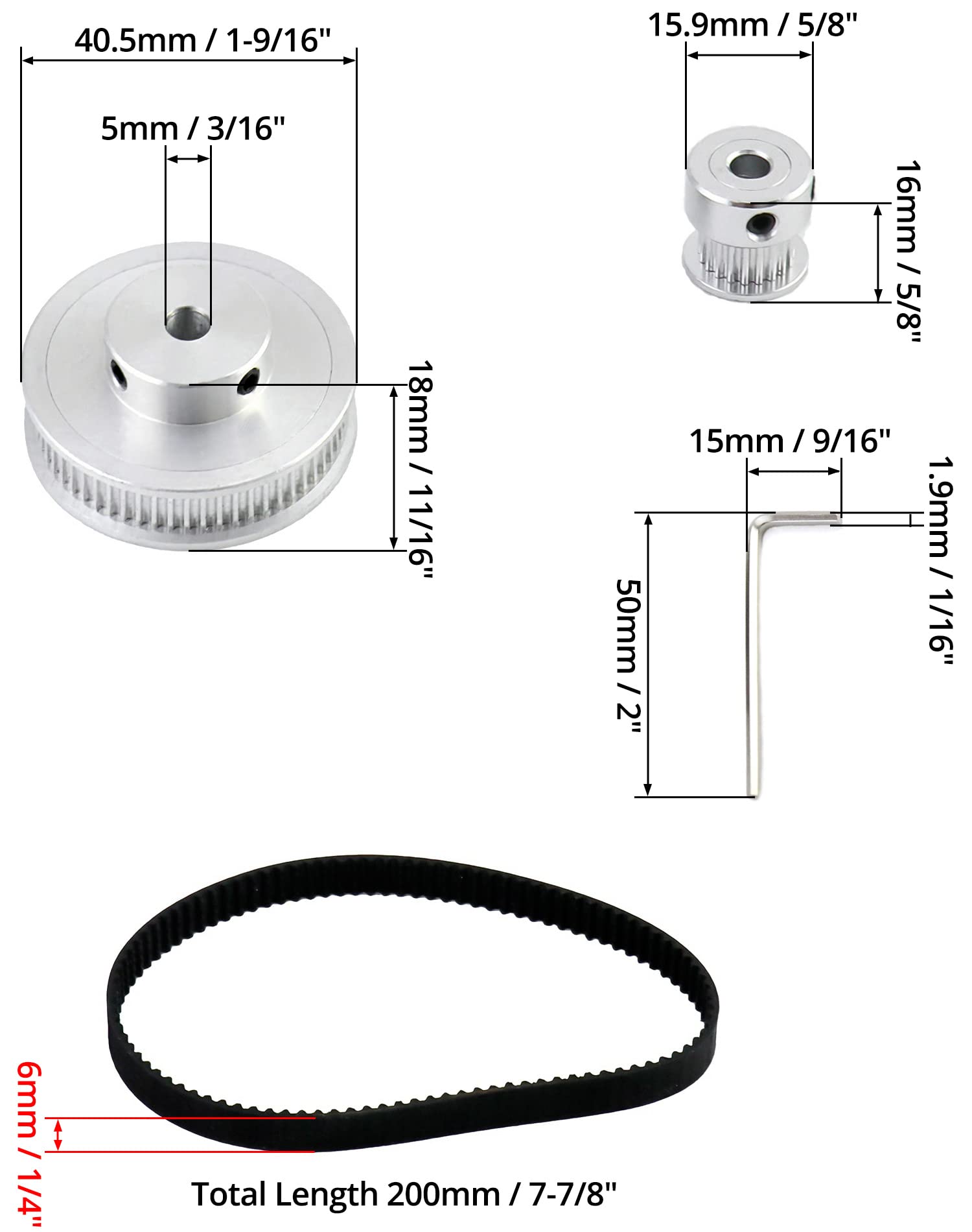 ZHaonan-Puleggia Distribuzione 2 GT. Puleggia Di Temporizzazione, Lega - Foto 13
