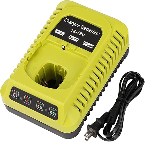 Miniatura 1 de Cargador de repuesto P117 de 12V-18V MAX para Ryobi Original P118 Compatible con Ryobi 12V 14.4V 18V ONE Litio NiCad NiMh Batería P100 P102 P103