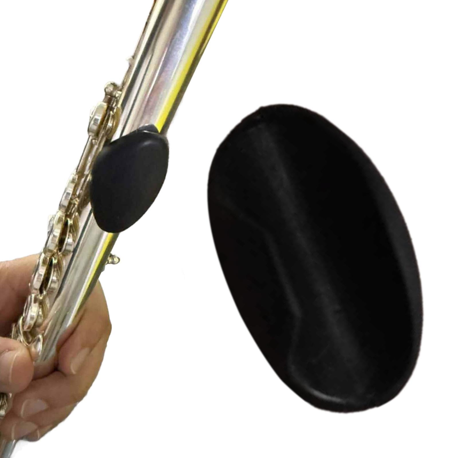 Coussin Repose-Pouce pour Flûte, Repose-Pouce en Silicone Souple et Antidérapant, Correcteur de Posture pour Flûte, Réducteur de Fatigue, pour Débutants et Musiciens Professionnels