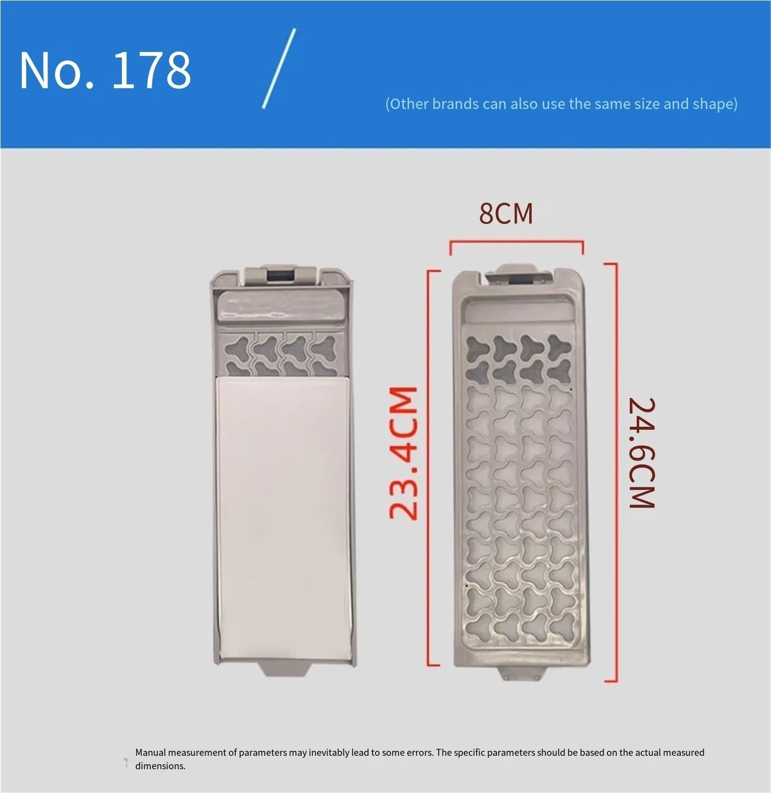2 pezzi Scatola filtro lanugine lavatrice ricambio Compatibile con Daewoo | struttura a scatola con rete per raccogliere lanugine nella lavatrice a carica dall'alto, per servizio(NO.178-2PCS)