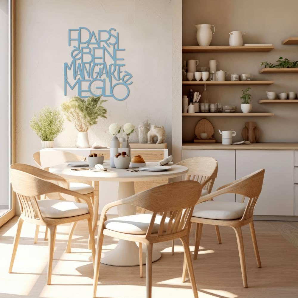 Letras de madera para colgar en la pared, diseño de fiar es bueno, hecho a mano, con frases de madera para colgar en la cocina