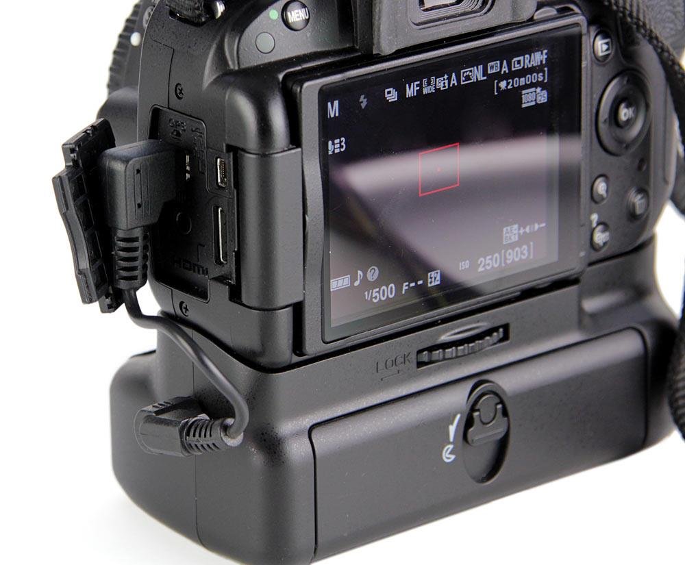 ayex Batteriegriff Kompatibel mit Nikon D5100 & D5200 ähnlich BG-2G + 2 x EN-EL14 Akkus optimal zum fotografieren im Hochformat Akkugriff