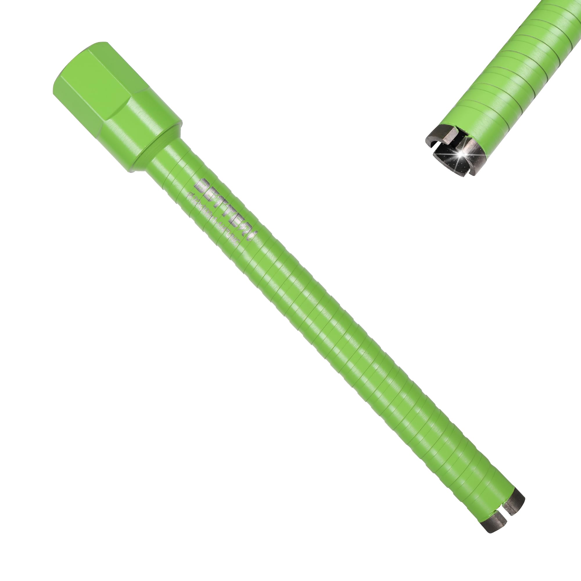 Corona de perforación de diamante de micropercusión de 32 mm, longitud útil de 300 mm, corona de núcleo UNC de 1 1/4 pulgadas para taladro de núcleo, corona de perforación en seco para