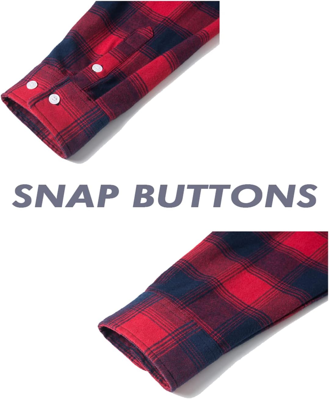 MAGNIVIT Plaid Shirts for Men Hooded Shirts Jackets Coat Lightweight Shirt Fishing Shirts Business Casual Shirts Western Shirts Red