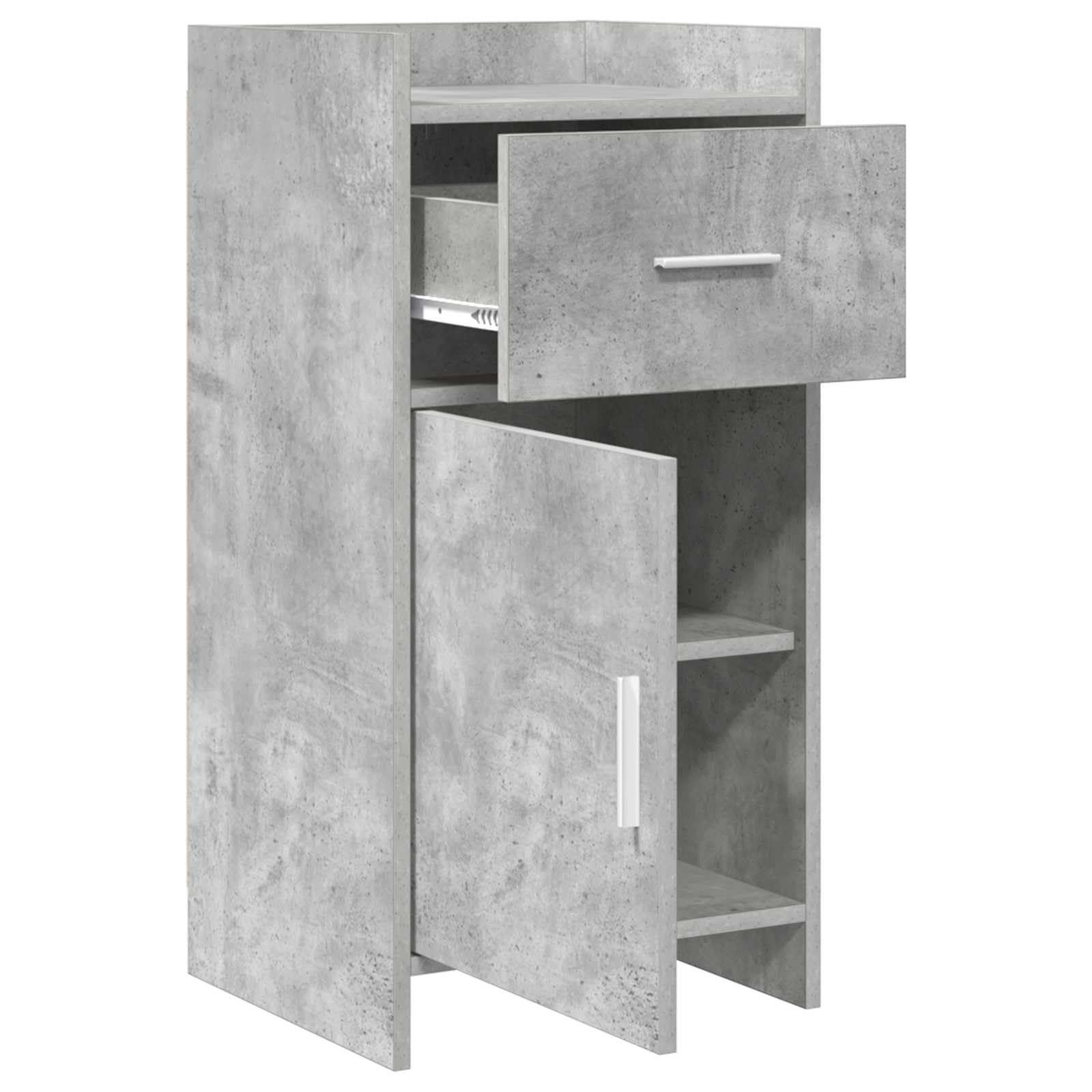 Credenza Grigio Cemento 40 x 36 x 80 cm in Legno Ingegnerizzato