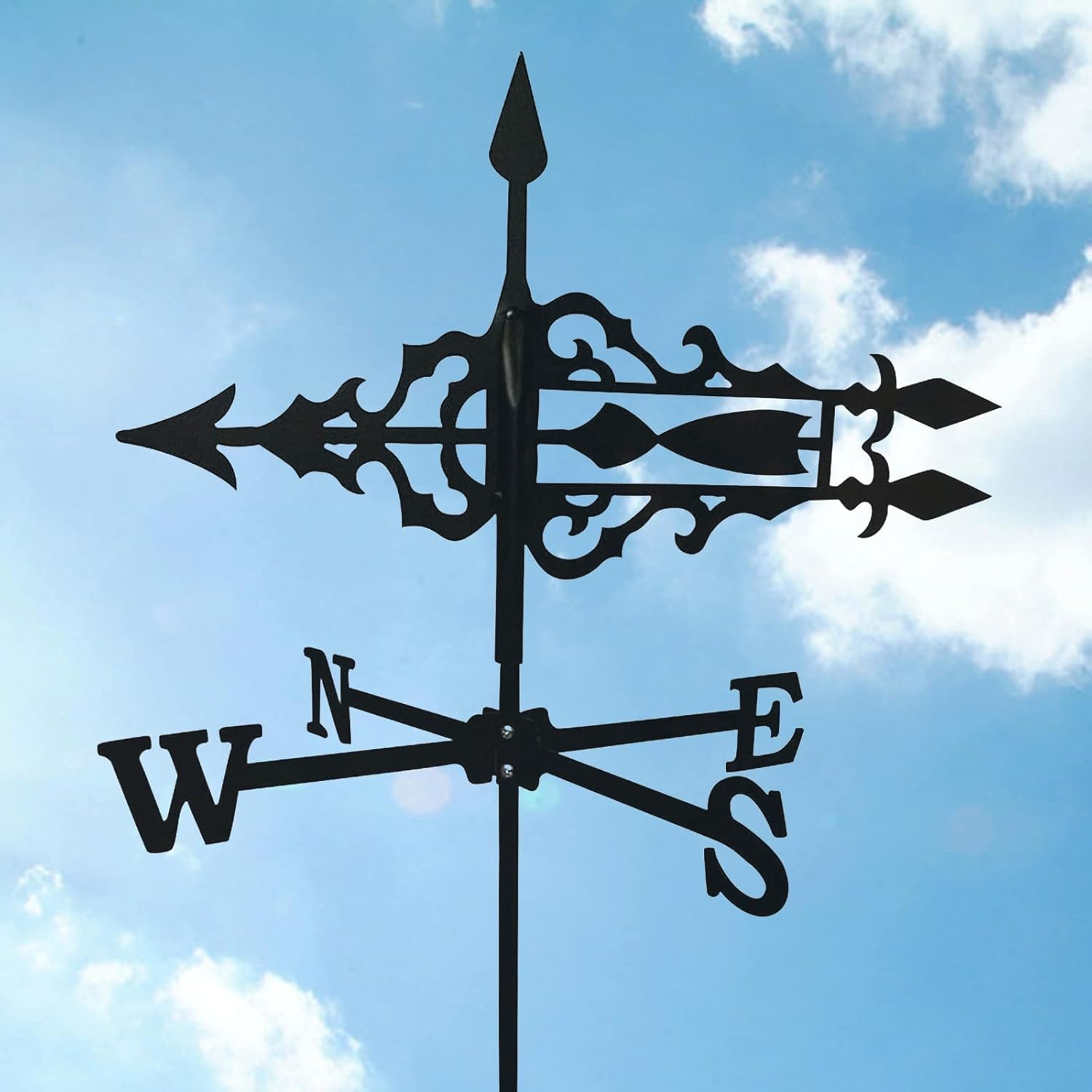 YUNDONGBF 補強矢 ウェザーベーン 庭用 鉄製 建設 風向 風向 庭 テラス 庭 オーナメント - ファンシーアロー