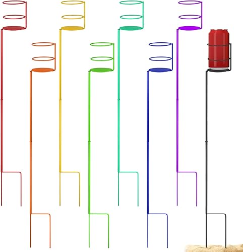 8 estacas para bebidas al aire libre, resistente, multicolor, para exteriores, patio, campamento, concierto, picnic, fiesta, accesorios de 31