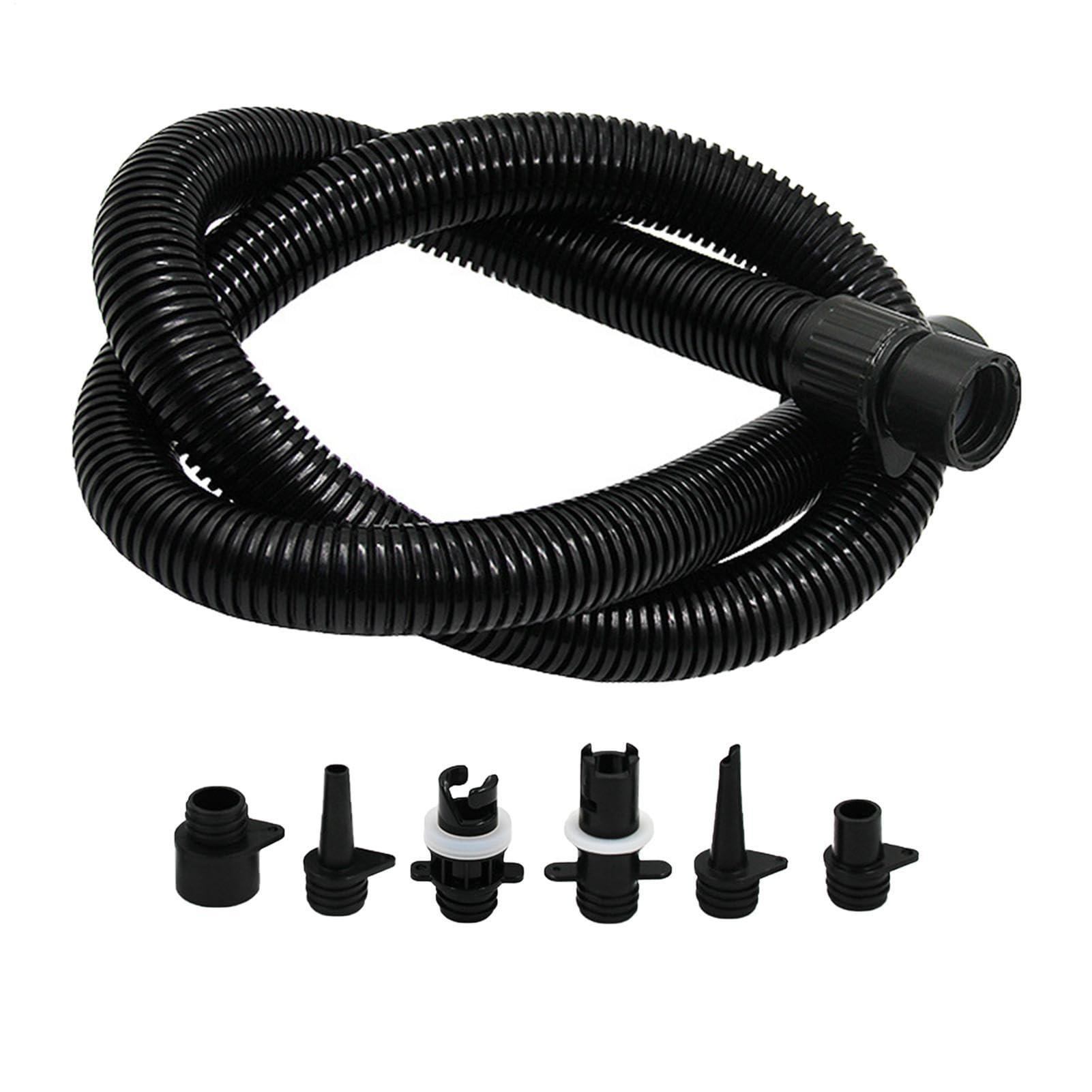 Lnhgh Inflatable Pump Air Hose Kit, Air Pump Replacement Hose, Inflatable Pump Extension Tube, Paddle Board Pump Adapter Set Electric Pump 6 Nozzle Sizes For Kayaking Water Sport Pool Inflation