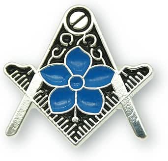 Boutons De Manchette Maçonniques Discrètes - Fleur De Myosotis - Qualité Supérieure - Neuf Sous Blister