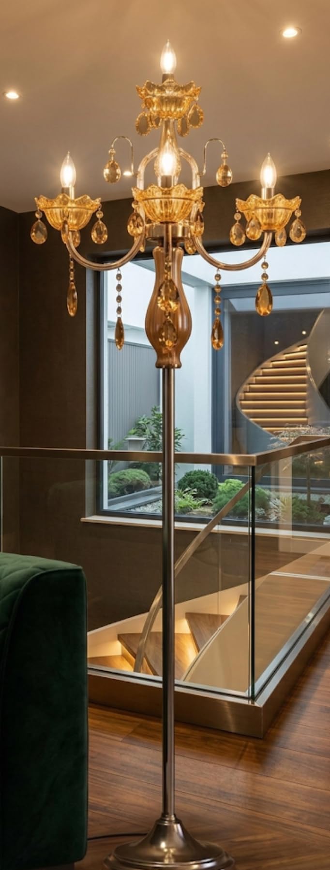 Sanleen Classic Metal Standing Multiutility Floor Lamp with Bulb
