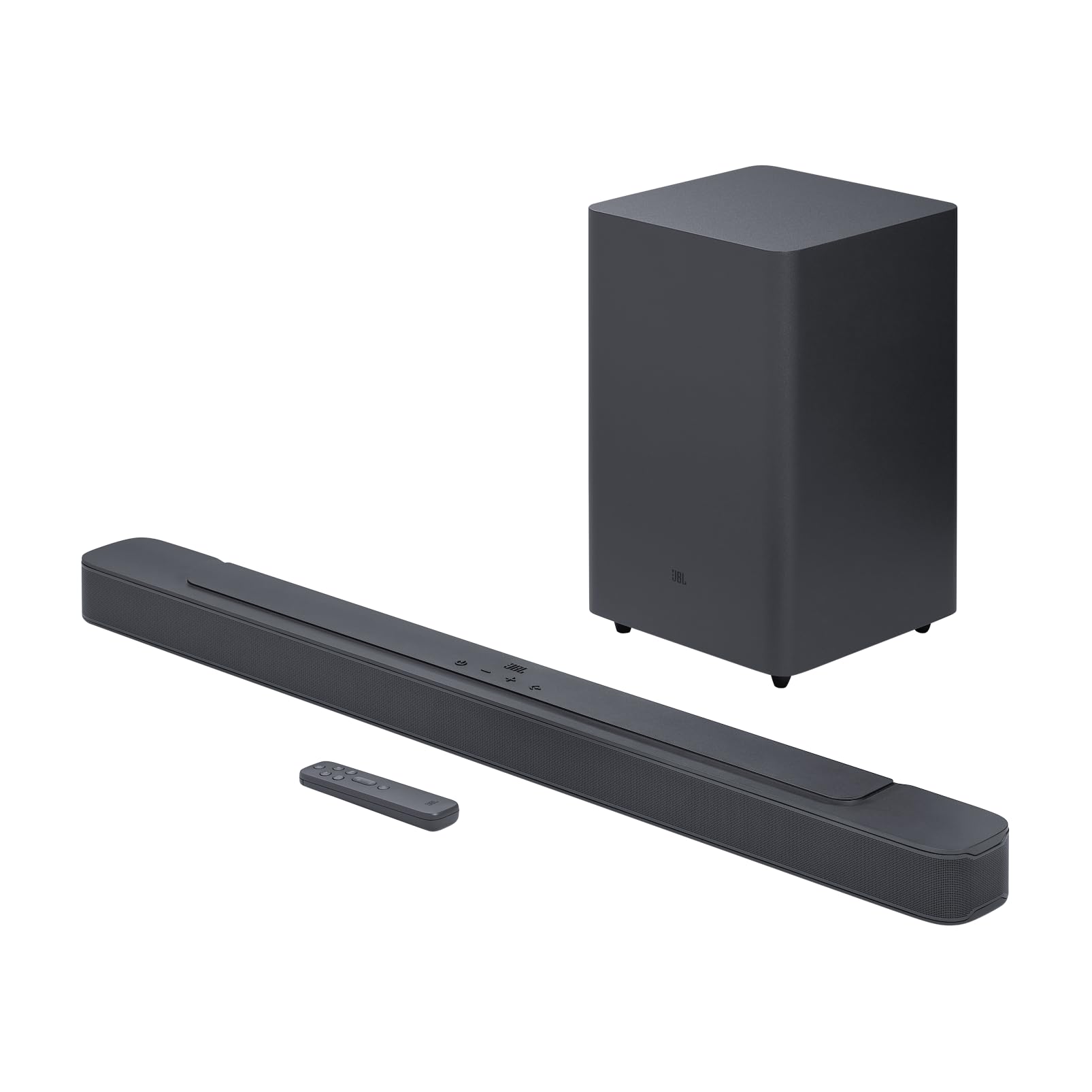 JBL SoundBar 2.1 Deep Bass MK2 Television Speaker for Home Entertainment Sound System, Sleek and Compact Design with JBL Surround Sound, Black