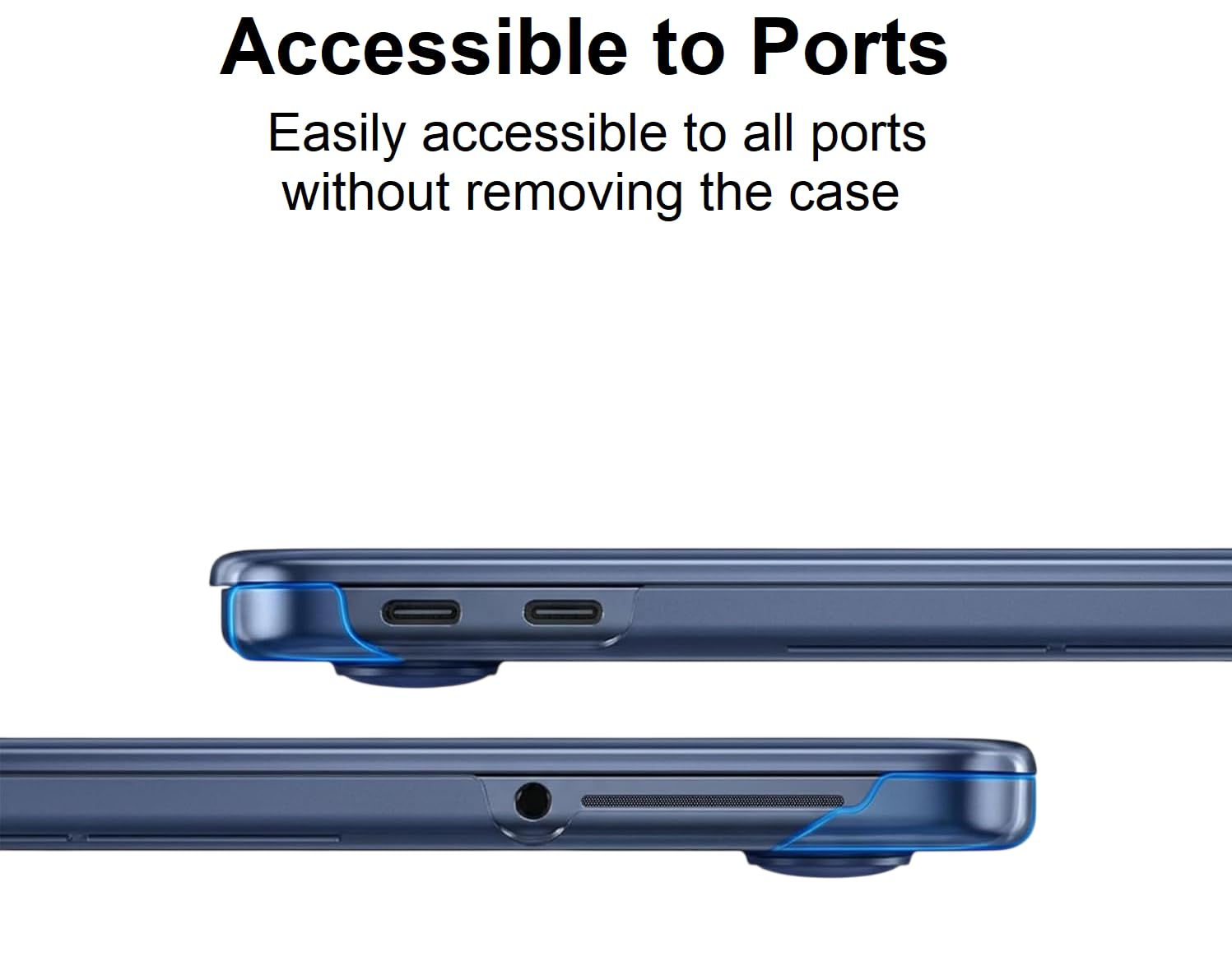 Midkart Matte Finish Case Compatible with MacBook Neo 13 inch 2026 Release Model A3404 A18 Pro Chip Ultra Thin 3 in 1 Kit Exact Fit Fingerprints Resistant Protective Hard Shell Cover, Indigo Clear — Amazon image 7