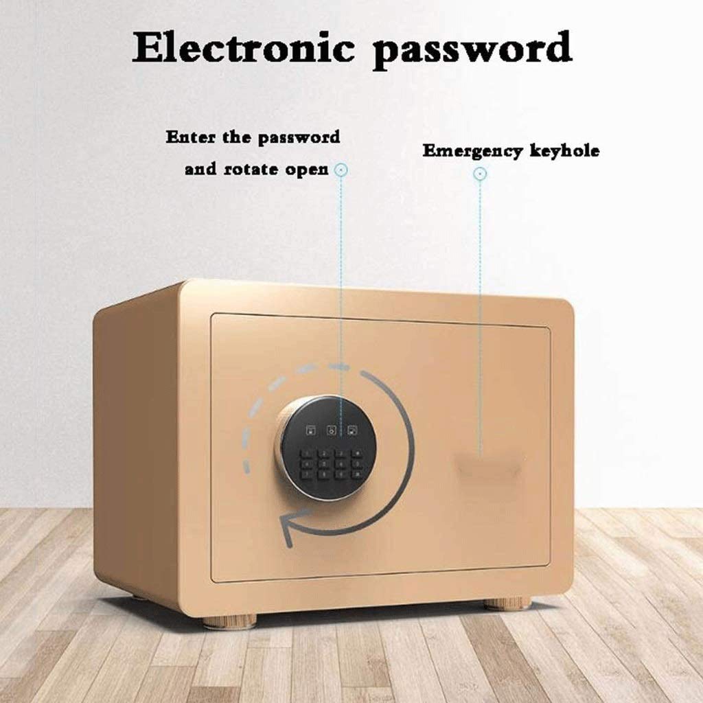 Caja Fuerte Caja De Depósito Electrónica Digital, Estructura De Acero Sólida Oculta En La Cerradura De Perno, Diseño De Anclaje De Pared para Oficina En Casa, Hotel, Negocios, Joyería,
