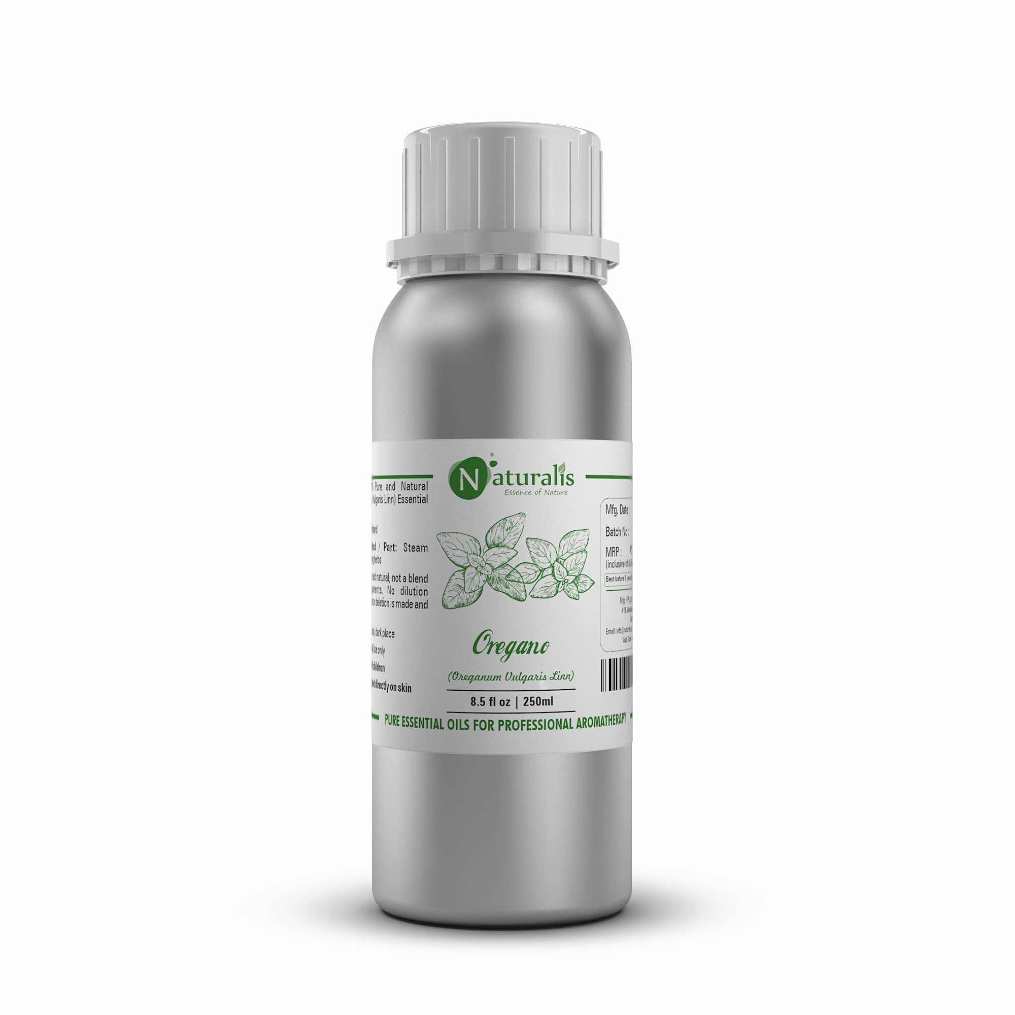 Naturalis Essence Of Nature Oregano Essential Oil | Pure And Natural Therapeutic Grade For Inflammation, Skin Care, Cramps 250ml (B098MS52CX) Amazon Price History, Amazon Price Tracker