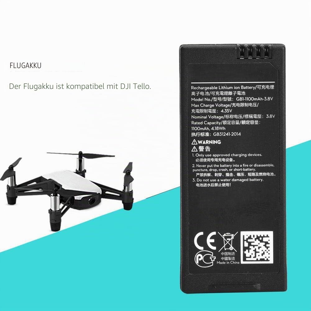 3,8 V 1100 mAh Flugbatterie Emergency für RC Quadcopter Ersatzteile Drohnenbatterie Mountaineering Camping