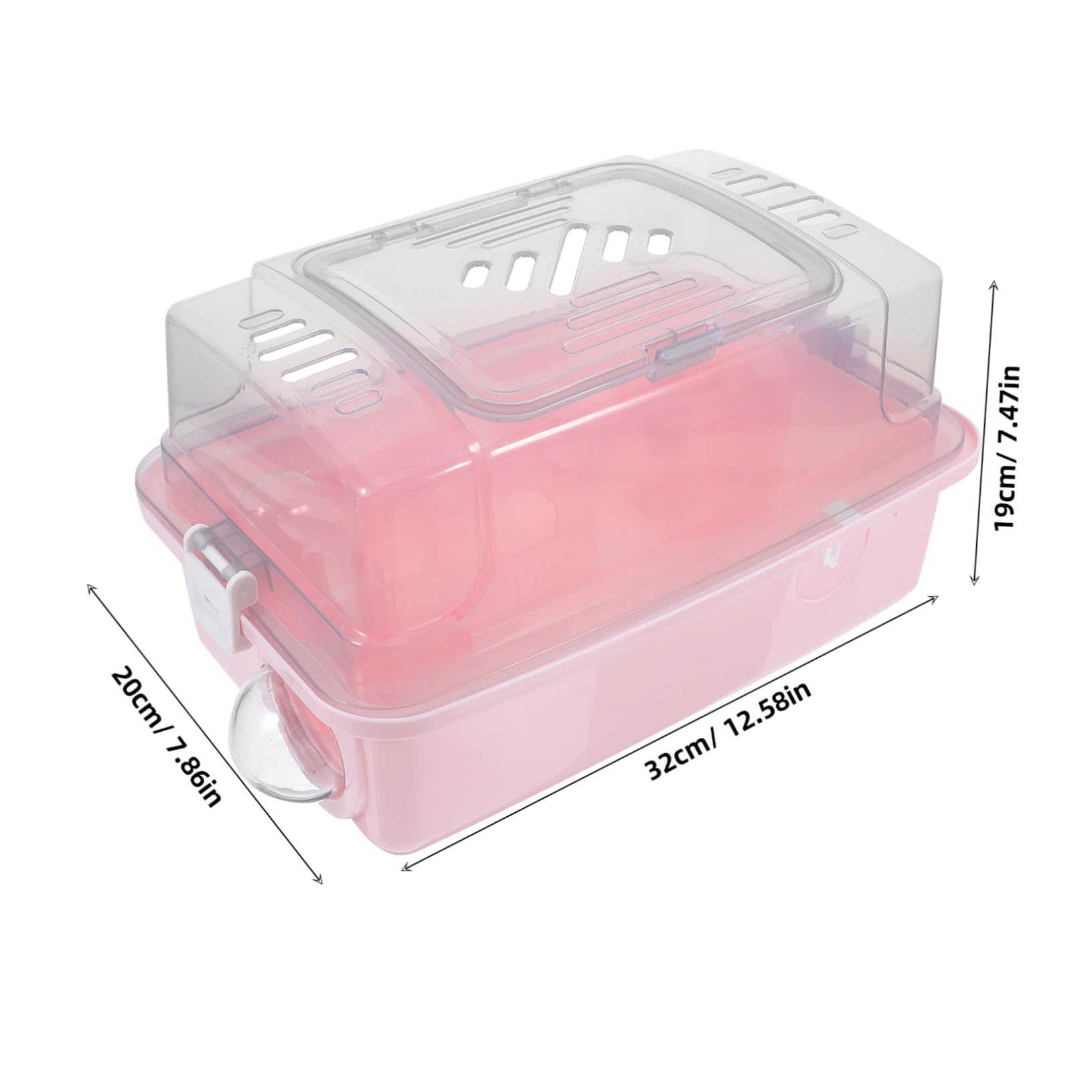 Garneck Small Animal Travel Case Compact Portable Hamster Carrier View for Home Travel